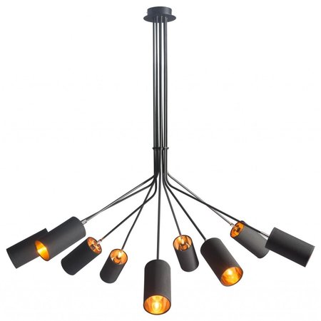 HOMEROOTS 51 x 59 x 59 in. Explosion Ceiling Lamp, Black 391885